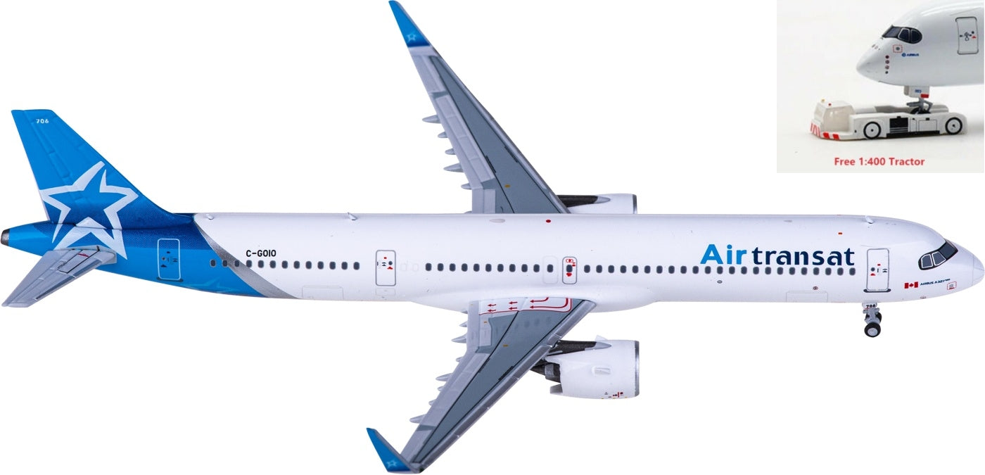 1:400 NG Models NG13069 Air Transat Airbus A321neo C-GOIO+Free Tractor