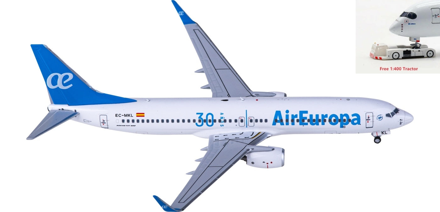 1:400 NG Models NG58170 Air Europa Boeing 737-800 EC-MKL+Free Tractor