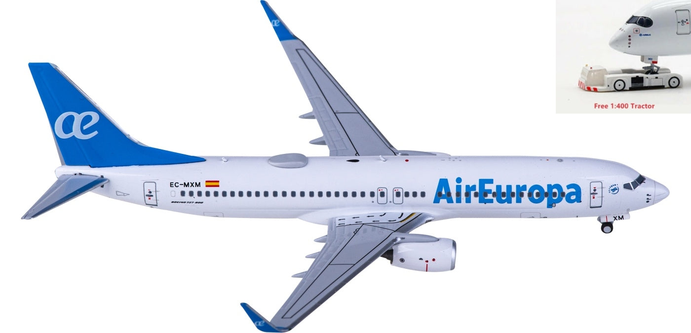 1:400 NG Models NG58155 Air Europa Boeing 737-800 EC-MXM+Free Tractor