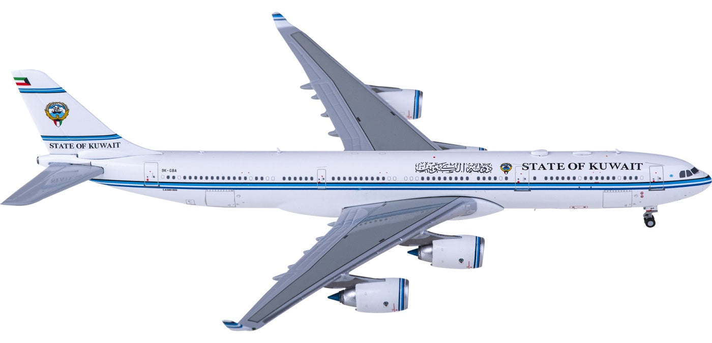 1:400 JC Wings XX40053 Kuwait Government Airbus A340-500 9K-GBA Aircraft Model+Free Tractor