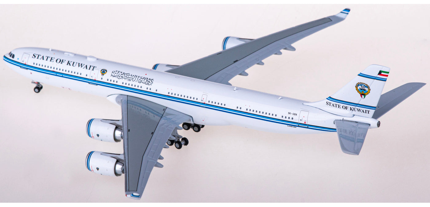 1:400 JC Wings XX40053 Kuwait Government Airbus A340-500 9K-GBA Aircraft Model+Free Tractor