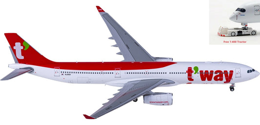 1:400 JC Wings LH4283 TwayAir Airbus A330-300 HL8501+Free Tractor