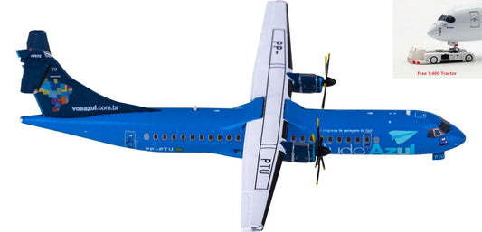 1:400 JC Wings LH4258 Azul ATR-72-500 PP-PTU+Free Tractor