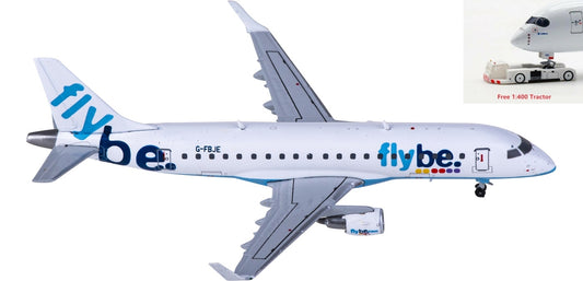 1:400 JC Wings LH4230 Flybe Embraer ERJ-170-200STD G-FBJE+Free Tractor