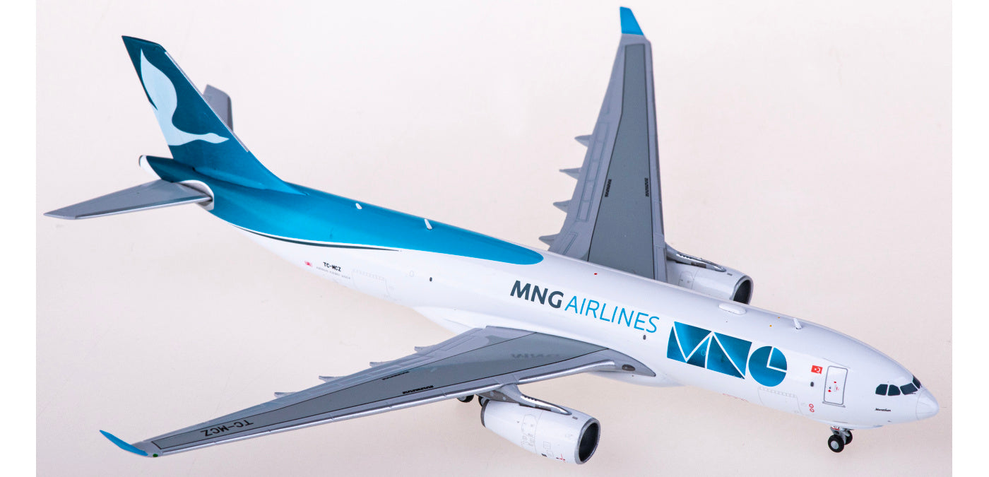 1:400 JC Wings LH4296 Mng Airlines Cargo Airbus A330-200F TC-MCZ+Free Tractor