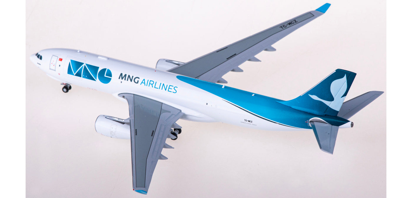 1:400 JC Wings LH4296 Mng Airlines Cargo Airbus A330-200F TC-MCZ+Free Tractor