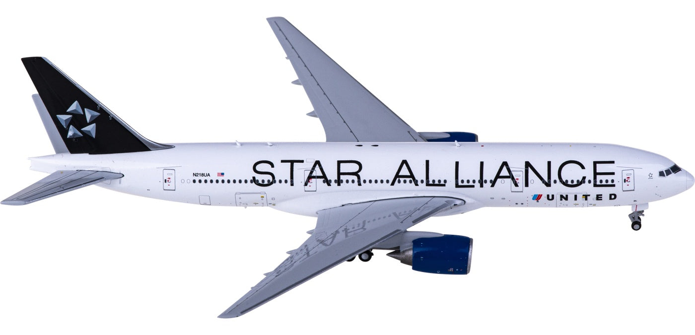 1:400 JC Wings XX40080 United Airlines Boeing 777-200ER N218UA "STAR ALLIANCE"+Free Tractor