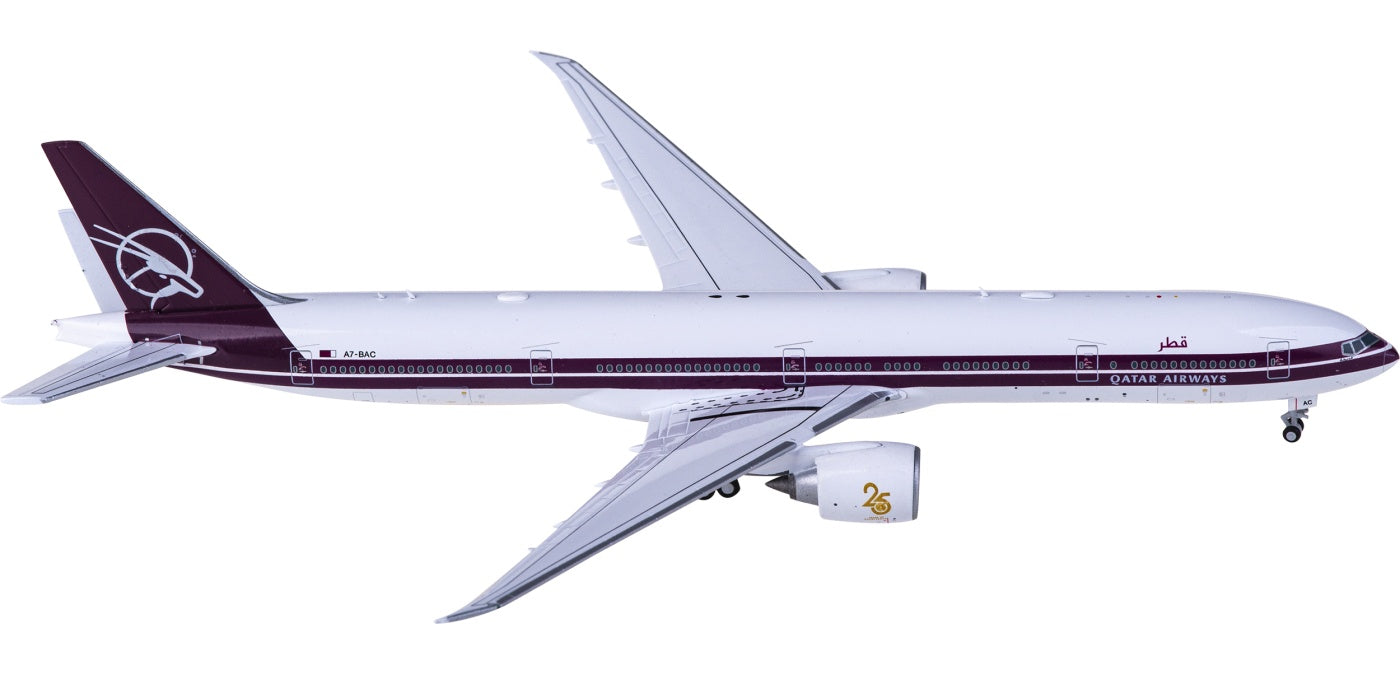 1:400 JC Wings XX40068 Qatar Airways Boeing 777-300ER A7-BAC Aircraft Model+Free Tractor