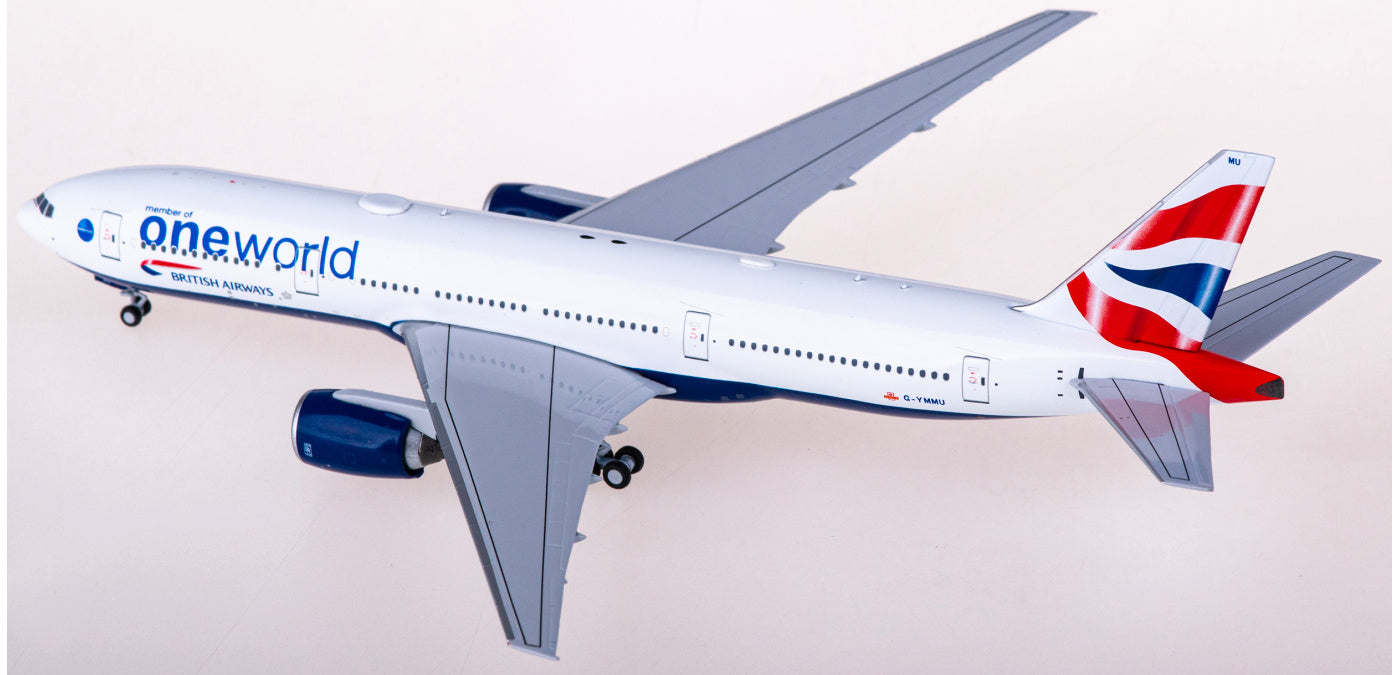 1:400 NG Models NG72036 British Airways Boeing 777-200ER G-YMMU+Free Tractor