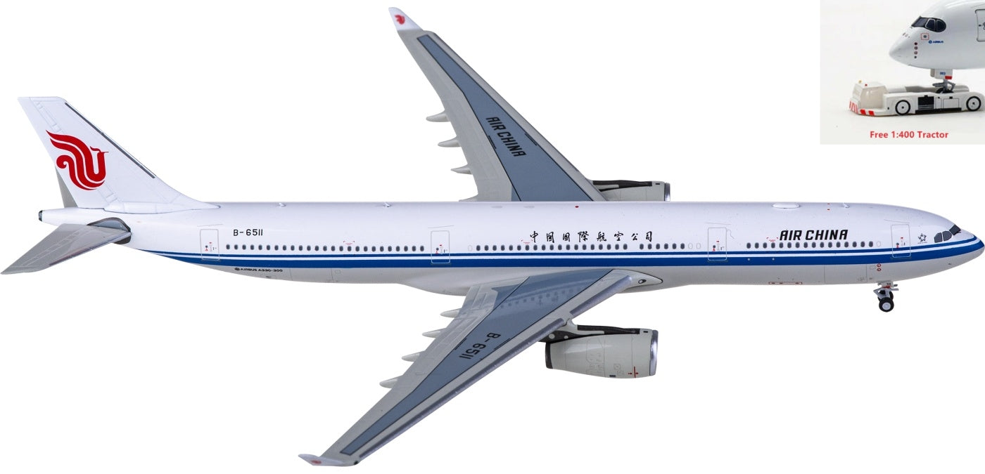 1:400 NG Models NG62048 Air China Airbus A330-300 B-6511+Free Tractor