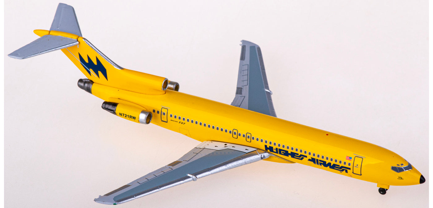 1:400 AeroClassics AC411173 Hughes Airwest Boeing 727-200 N721RW Aircraft Model+Free Tractor