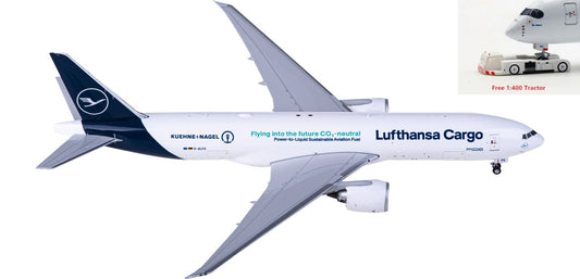 1:400 Phoenix PH04511 Lufthansa Cargo Boeing 777-200F D-ALFK+Free Tractor