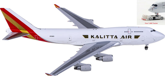 1:400 Phoenix PH04518 Kalitta Air Boeing 747-400 N708CK+Free Tractor