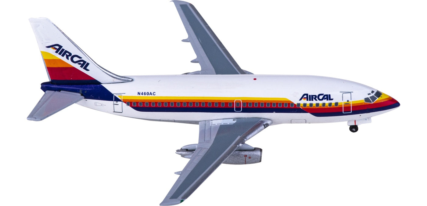 1:400 AeroClassics AC411177 Air Cal Boeing 737-200 N460AC Aircraft Model+Free Tractor