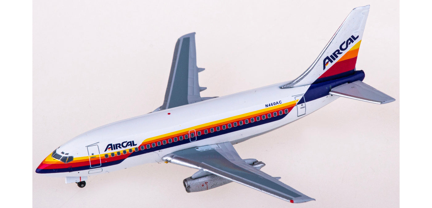 1:400 AeroClassics AC411177 Air Cal Boeing 737-200 N460AC Aircraft Model+Free Tractor