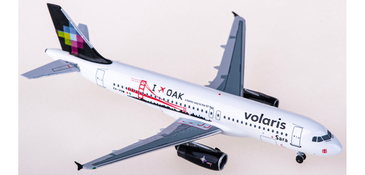 1:400 AeroClassics AC411252 Volaris Airbus A320 XA-VOM Aircraft Model+Free Tractor