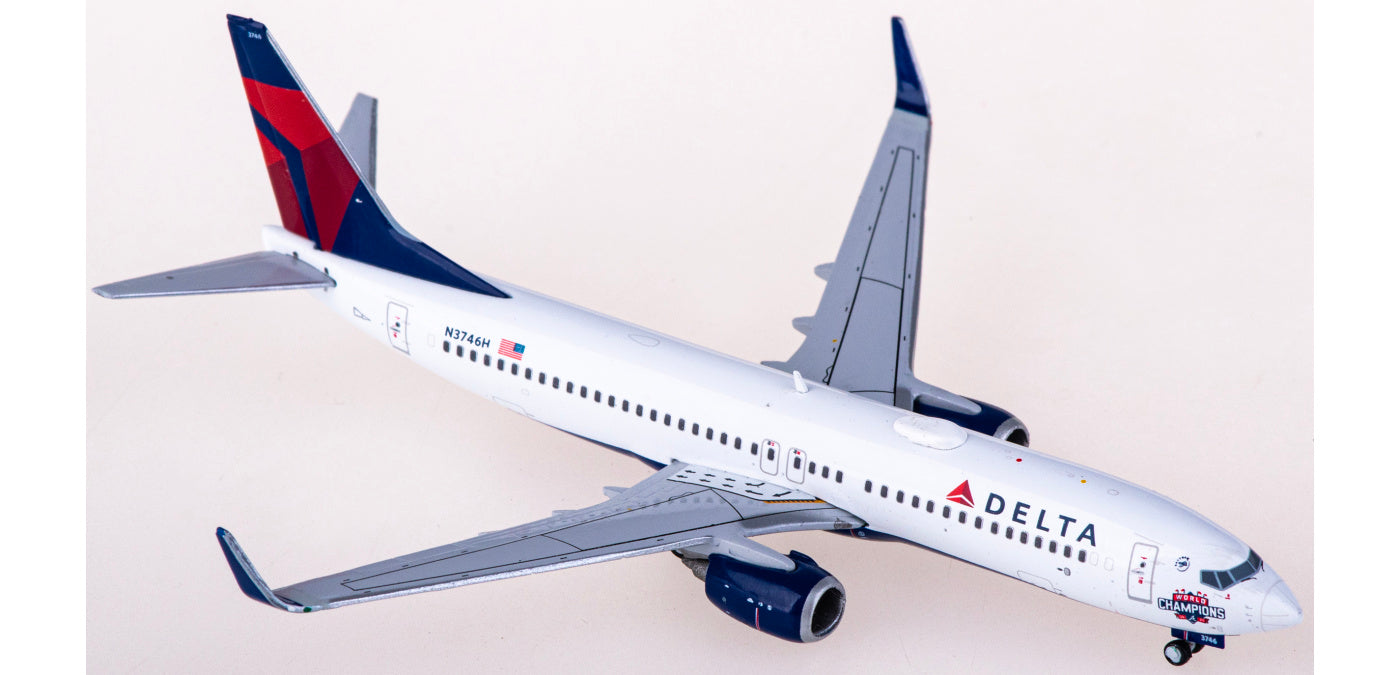 1:400 Geminijets GJDAL2101 Delta Air Lines Boeing 737-800W N3746H Aircraft Model+Free Tractor