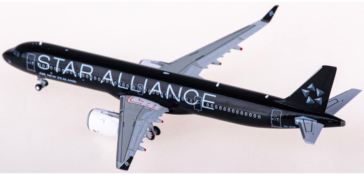 1:400 Geminijets GJANZ2178 Air New Zealand Airbus A321neo ZK-OYB "Star Alliance"Aircraft Model+Free Tractor