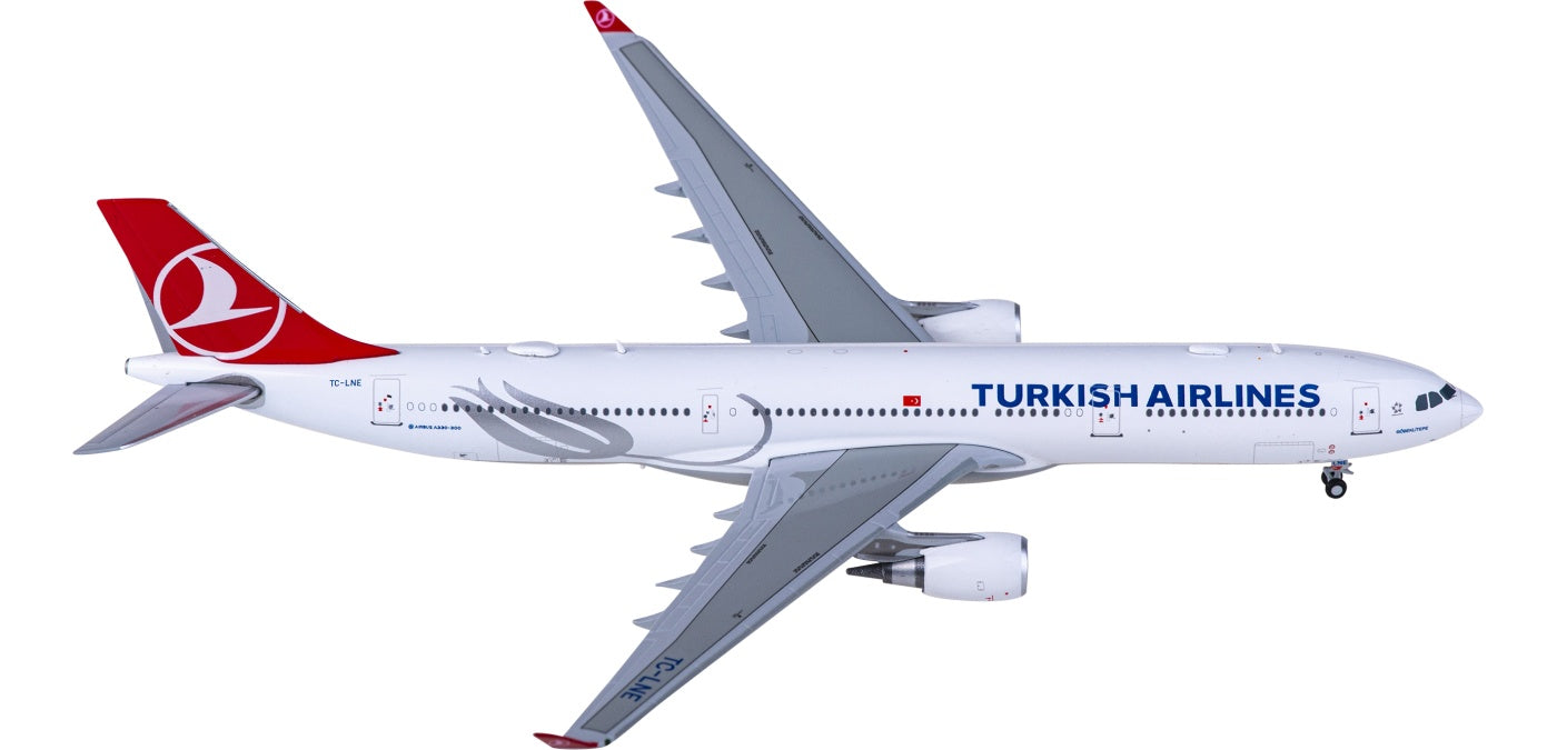 1:400 JC Wings EW4333013 Turkish Airlines Airbus A330-300 TC-LNE Aircraft Model+Free Tractor