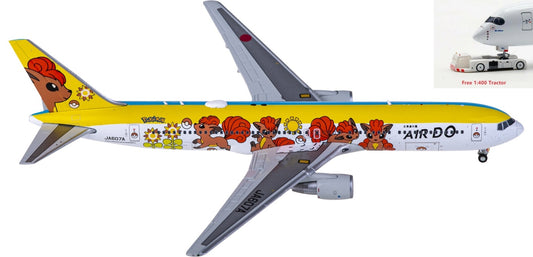1:400 JC Wings SA4004 Air Do Boeing 767-300ER JA607A Aircraft Model+Free Tractor