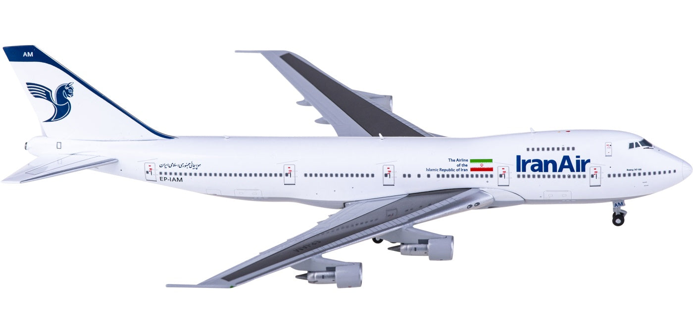 1:400 BigBird400 BB4-741-005 Iran Air Boeing 747-100B EP-IAM Aircraft Model+Free Tractor