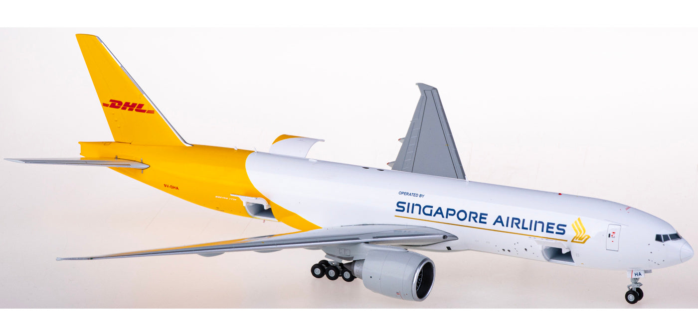 1:200 JC Wings SA2021C Singapore Airlines X DHL Boeing 777-200LRF 9V-DHA