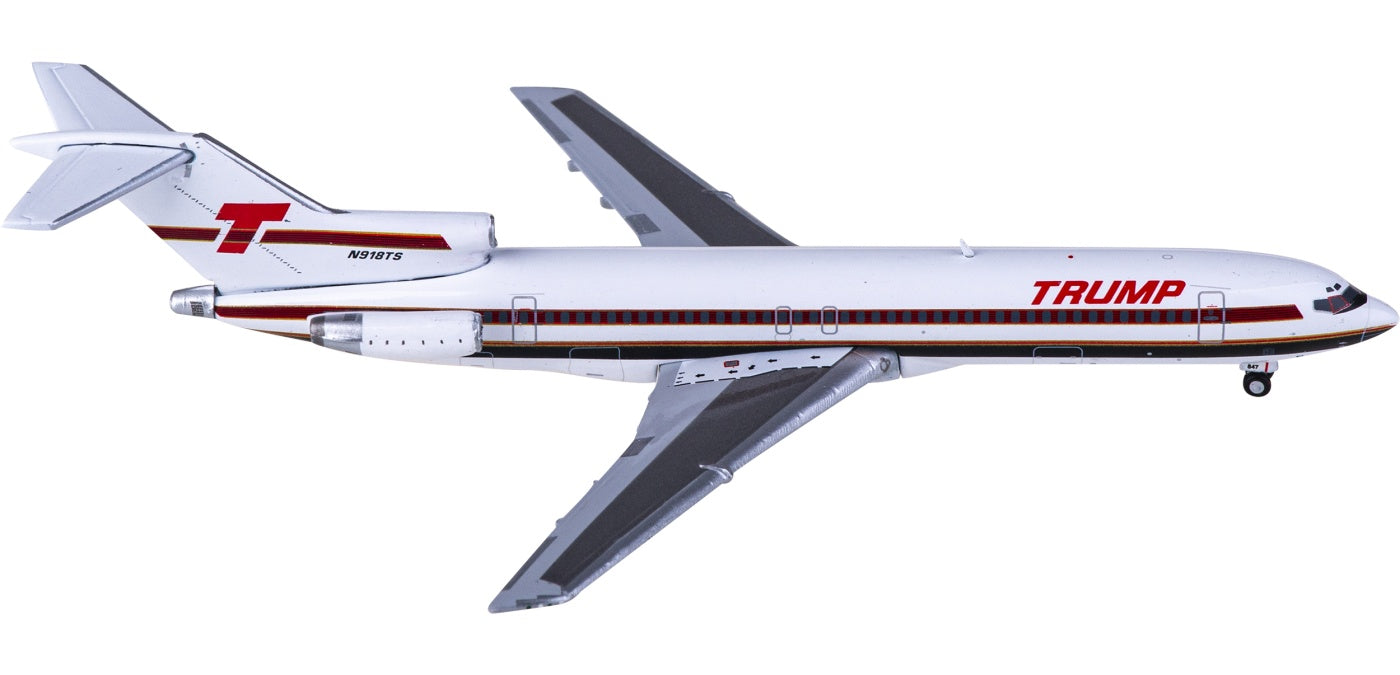 1:400 Geminijets GJTPS2176 Trump Shuttle Boeing 727-200 N918TS Aircraft Model+Free Tractor