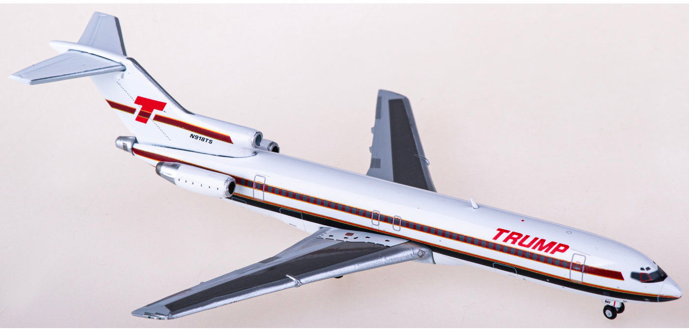 1:400 Geminijets GJTPS2176 Trump Shuttle Boeing 727-200 N918TS Aircraft Model+Free Tractor