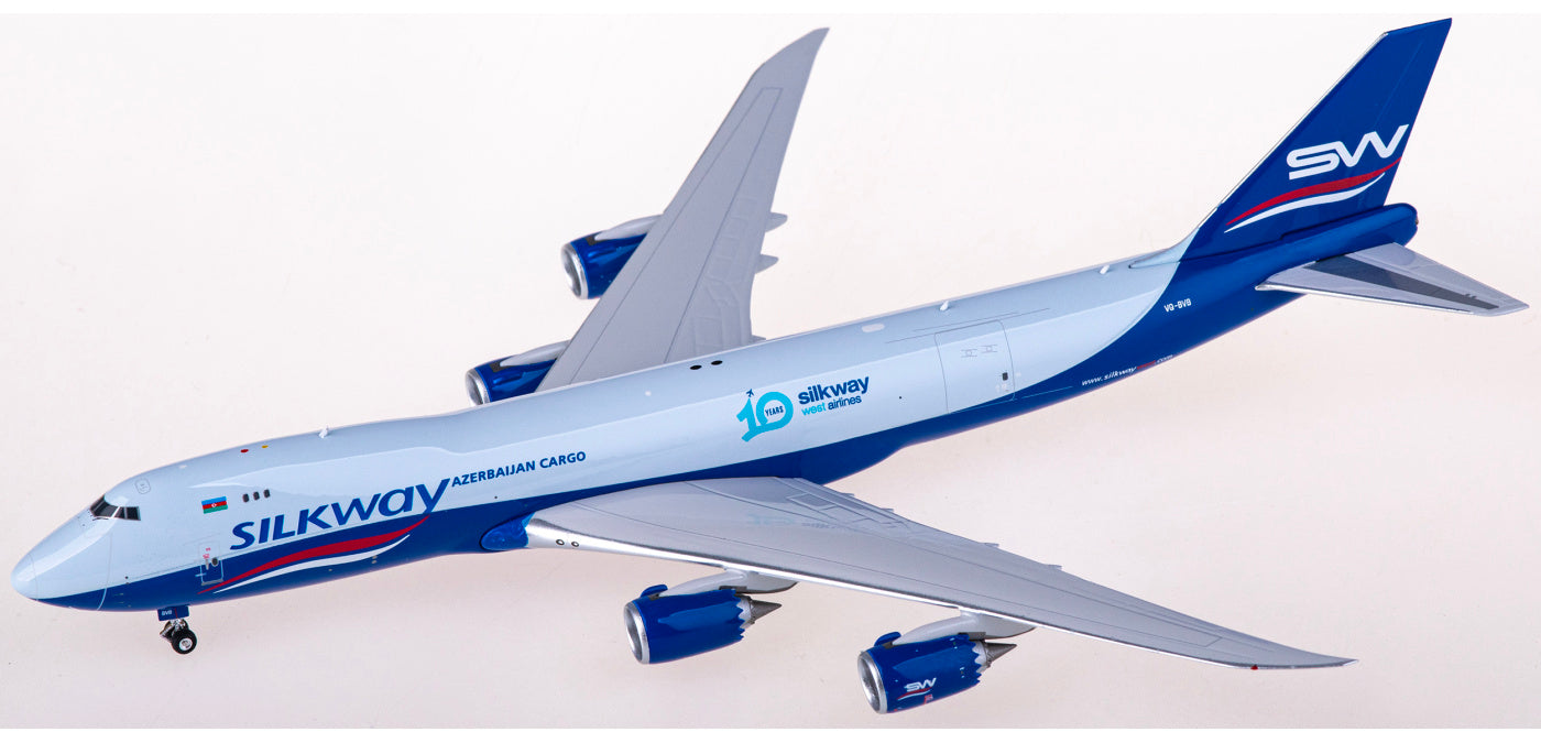 1:400 Phoenix PH11801 Silk Way Airlines Boeing 747-8F VQ-BVB+Free Tractor