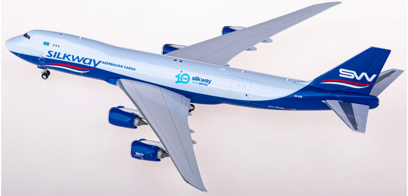 1:400 Phoenix PH11801 Silk Way Airlines Boeing 747-8F VQ-BVB+Free Tractor