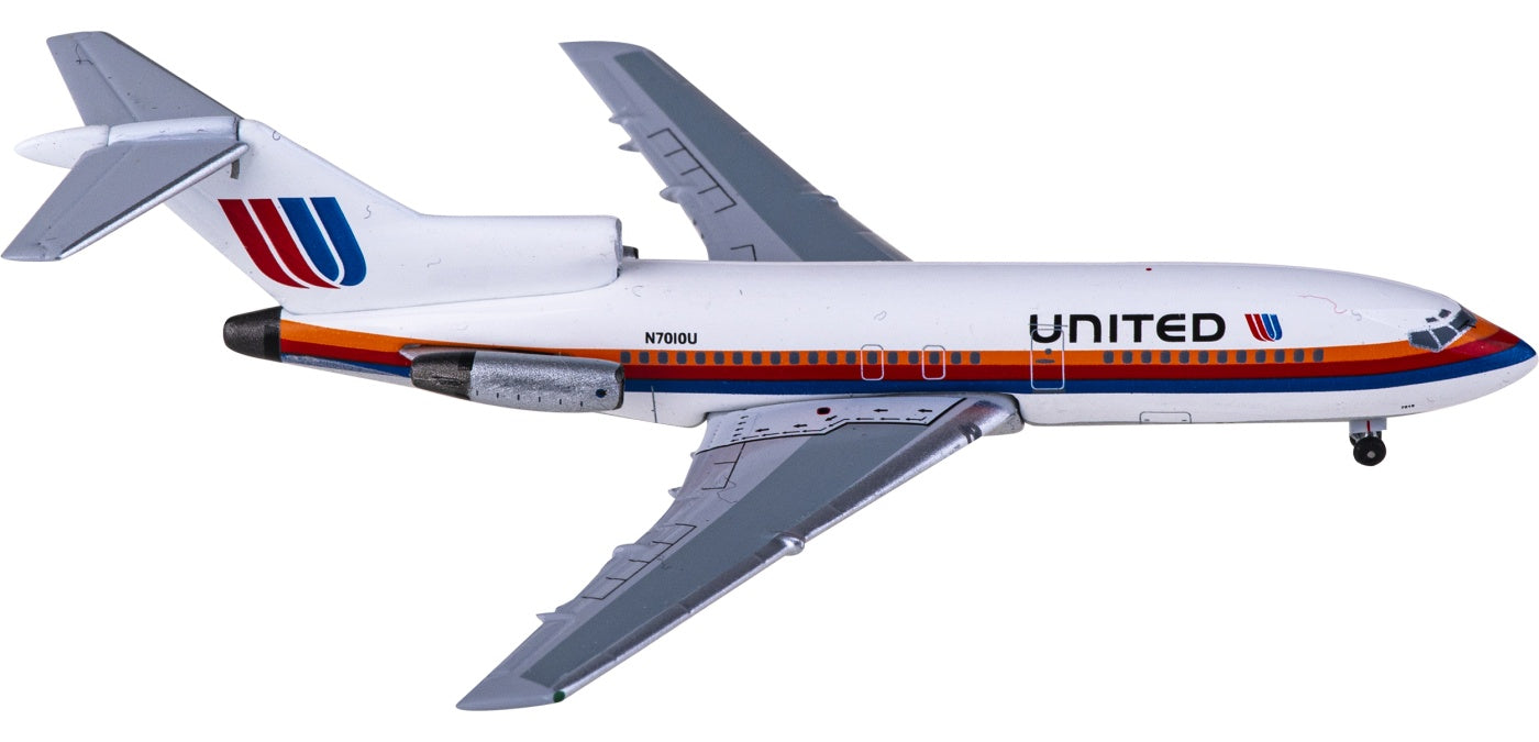 1:400 AeroClassics AC411212 United Airlines Boeing 727-100 N7010U Aircraft Model+Free Tractor