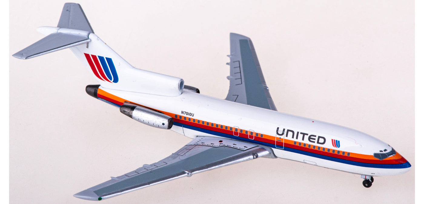 1:400 AeroClassics AC411212 United Airlines Boeing 727-100 N7010U Aircraft Model+Free Tractor