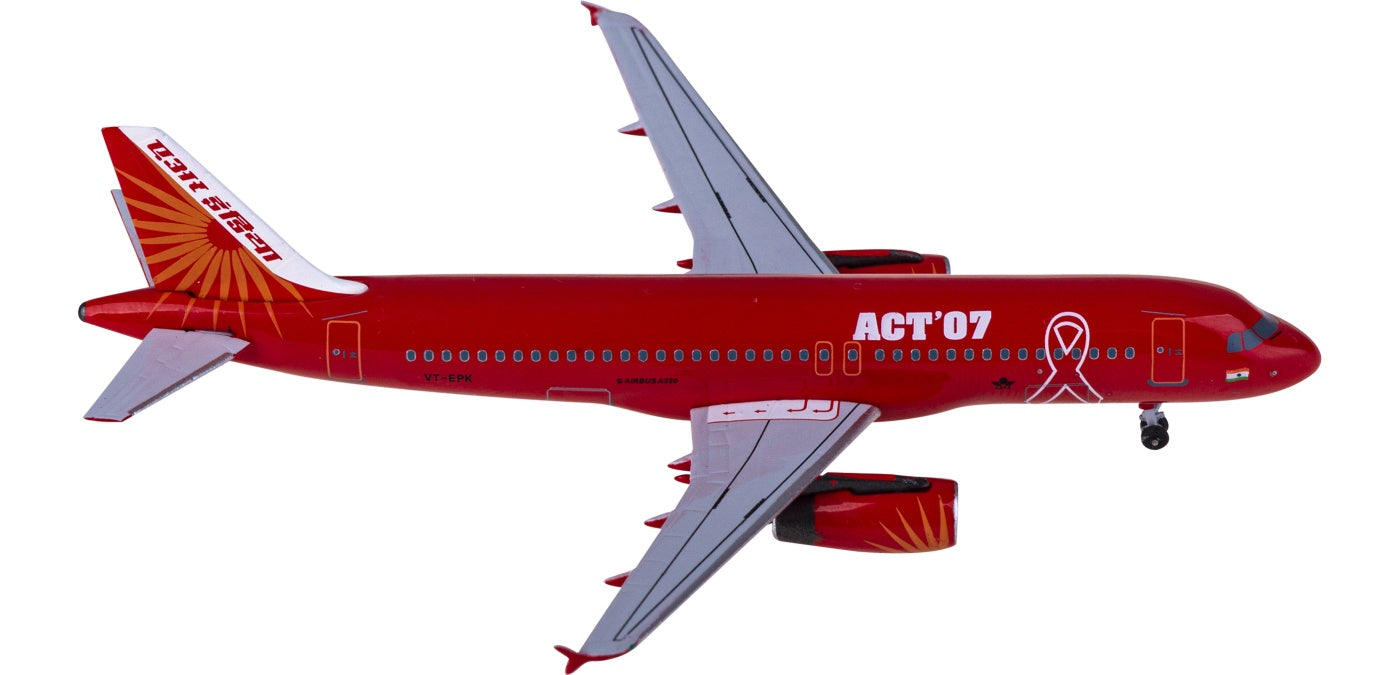 1:400 AeroClassics AC411255 Air India Airbus A320 VT-EPK Aircraft Model+Free Tractor