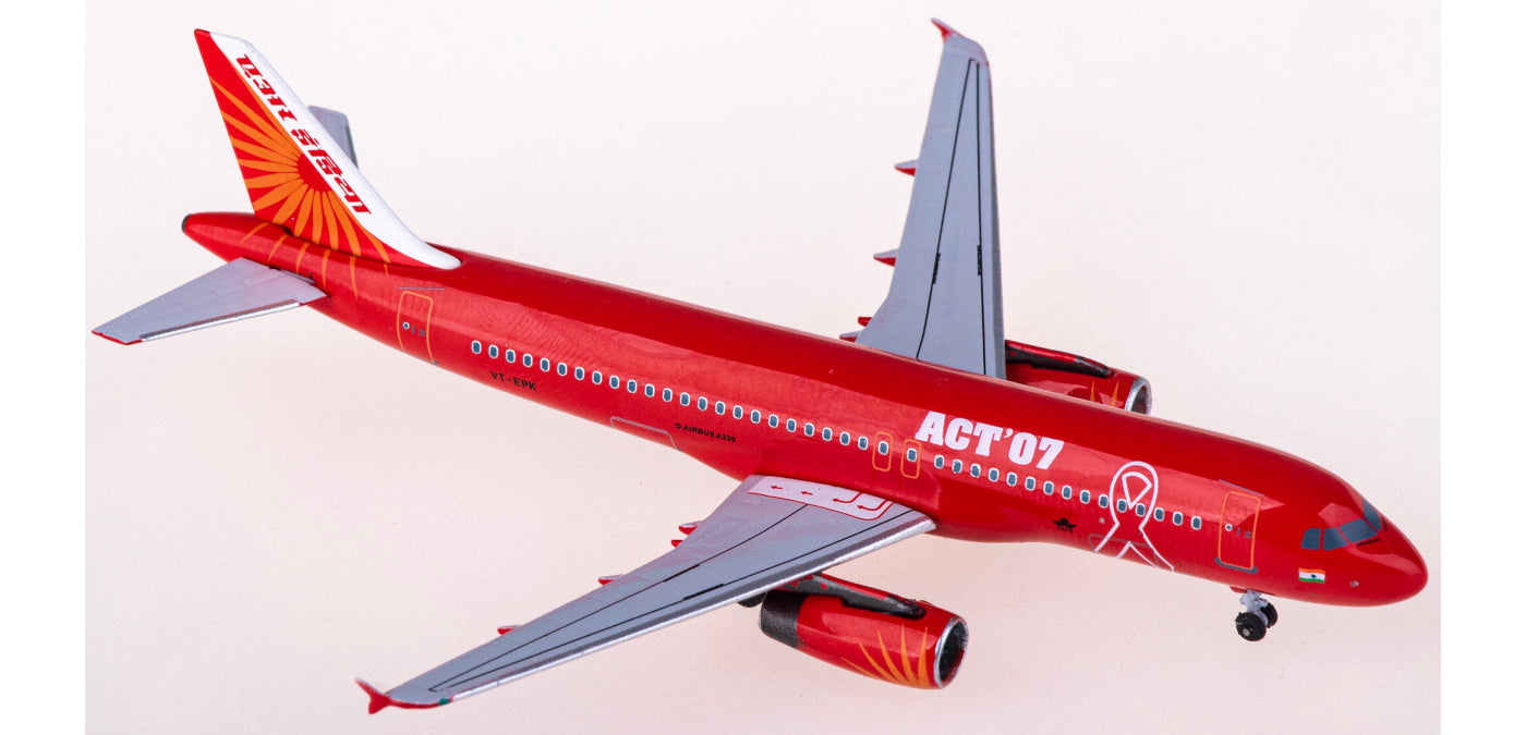 1:400 AeroClassics AC411255 Air India Airbus A320 VT-EPK Aircraft Model+Free Tractor