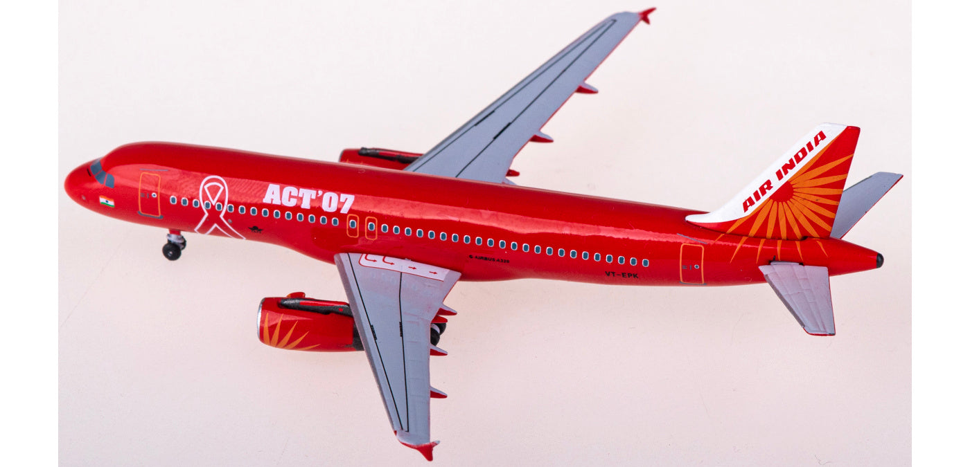 1:400 AeroClassics AC411255 Air India Airbus A320 VT-EPK Aircraft Model+Free Tractor