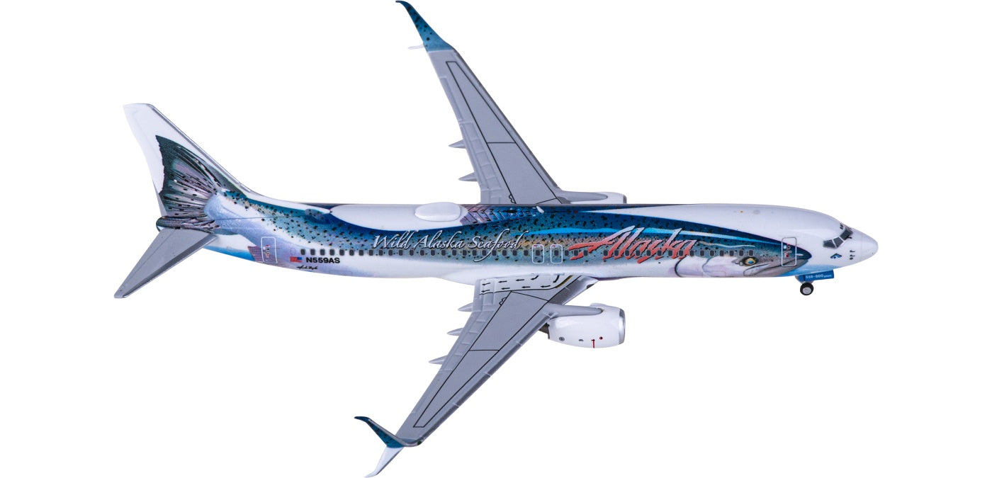 1:400 NG Models NG58167 Alaska Airlines Boeing 737-800 N559AS+Free Tractor