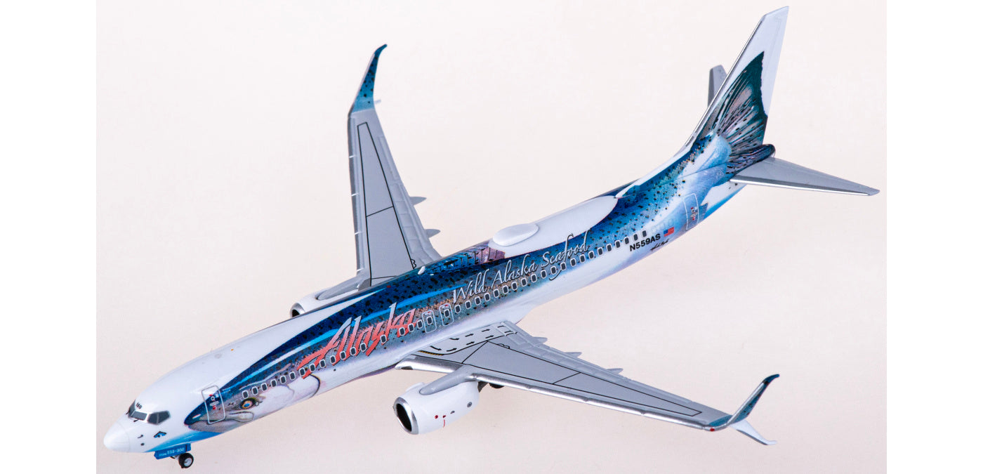 1:400 NG Models NG58167 Alaska Airlines Boeing 737-800 N559AS+Free Tractor