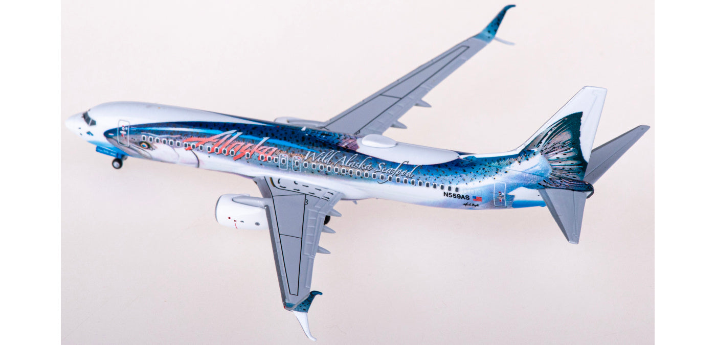 1:400 NG Models NG58167 Alaska Airlines Boeing 737-800 N559AS+Free Tractor