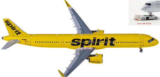 1:400 NG Models NG13099 Spirit Airlines Airbus A321neo N702NK+Free Tractor