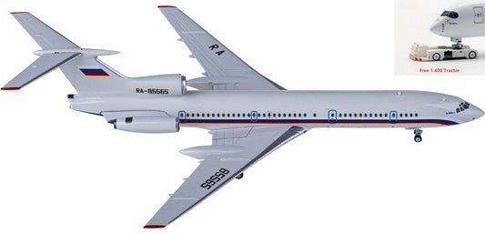 1:400 NG Models NG54009 Russian Air Force Tupolev Tu-154B-2 RA-85565+Free Tractor