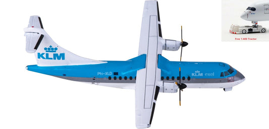 1:400 JC Wings XX40004 KLM ATR-42-300 PH-XLD+Free Tractor