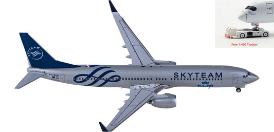 1:400 JC Wings XX40003 KLM Boeing 737-900 PH-BXO "SKYTEAM" Aircraft Model+Free Tractor