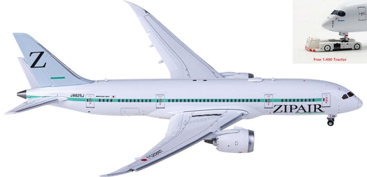 1:400 JC Wings EW4788005 ZIPAIR Boeing 787-8 Dreamliner JA825J Aircraft Model+Free Tractor