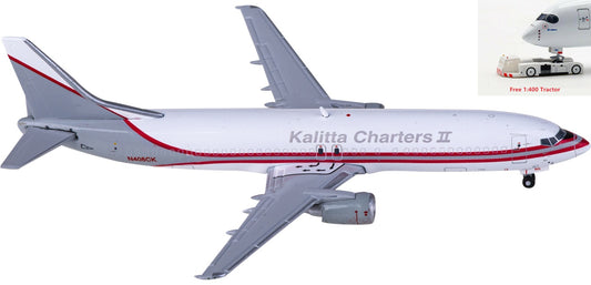 1:400 Geminijets  GJKFS1958 Kalitta Air Boeing 737-400 N405CKAircraft Model+Free Tractor