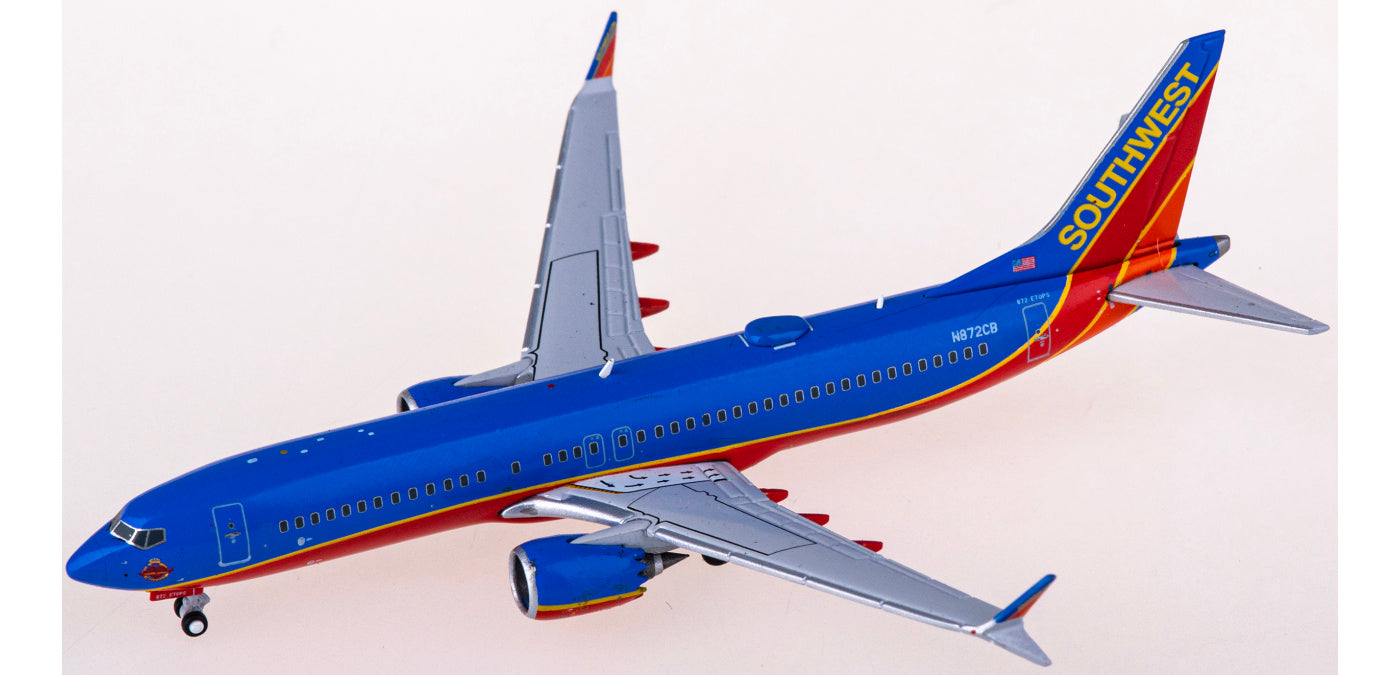 1:400 Geminijets GJSWA2187 Southwest Airlines Boeing 737 MAX 8 N872CB Aircraft Model+Free Tractor