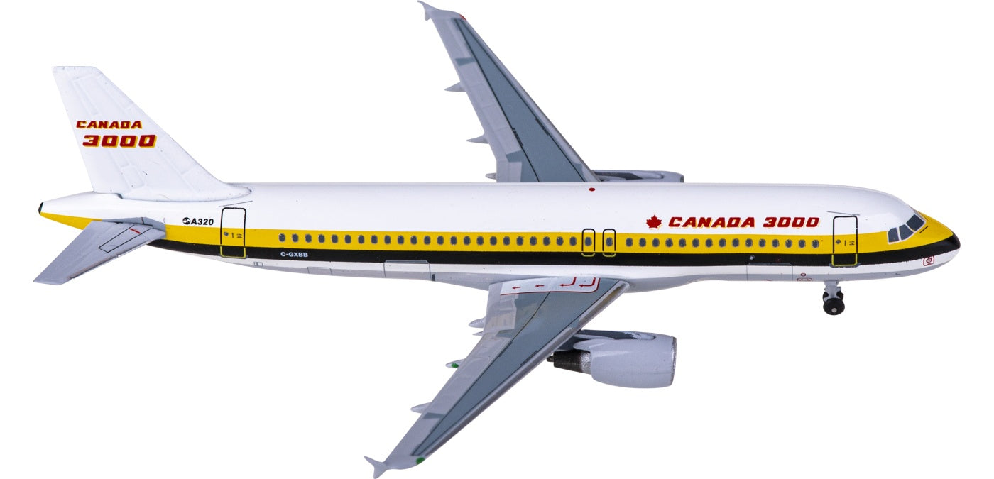 1:400 AeroClassics AC411256 Canada 3000 Airbus A320 C-GXBB Aircraft Model+Free Tractor