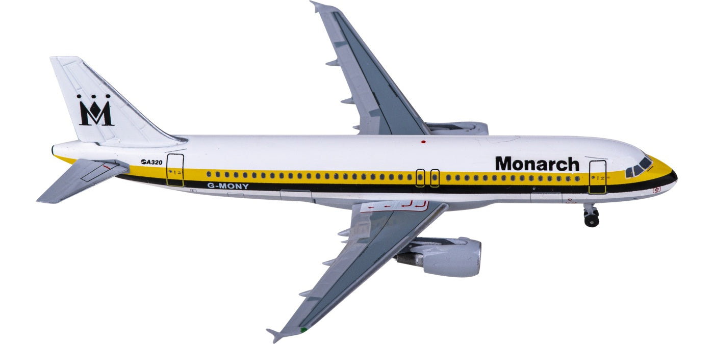 1:400 AeroClassics AC411257 Monarch Airlines Airbus A320 G-MONY Aircraft Model+Free Tractor