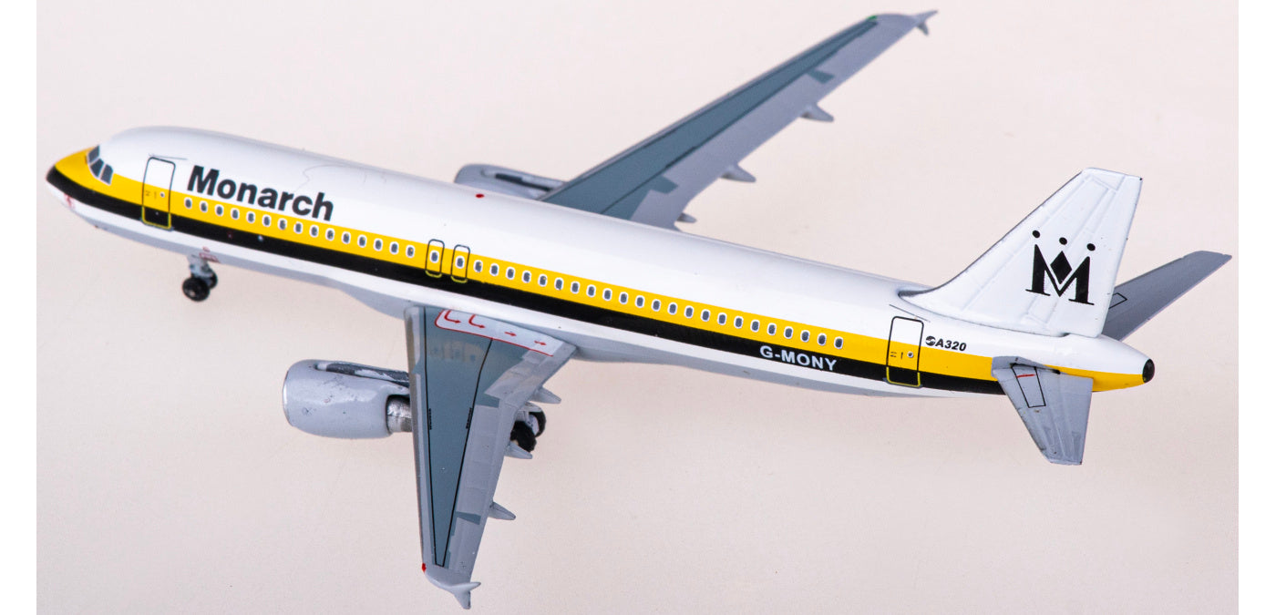 1:400 AeroClassics AC411257 Monarch Airlines Airbus A320 G-MONY Aircraft Model+Free Tractor