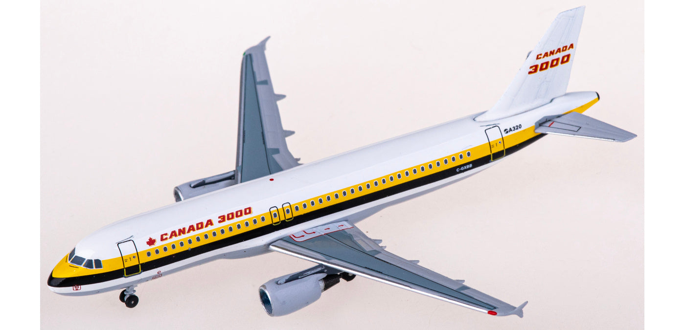 1:400 AeroClassics AC411256 Canada 3000 Airbus A320 C-GXBB Aircraft Model+Free Tractor