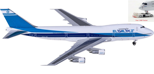 1:400 Phoenix PH11805 El Al Boeing 747-200 4X-AXB+Free Tractor